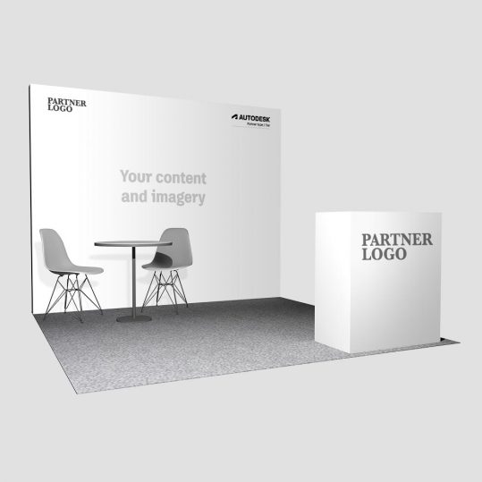 Example of Autodesk partner event booth
