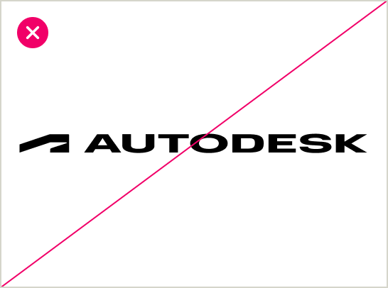 Incorrect usage of the Autodesk logo squished vertically
