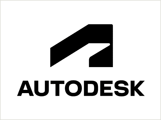 Autodesk logo with bold angular “A” symbol above wordmark